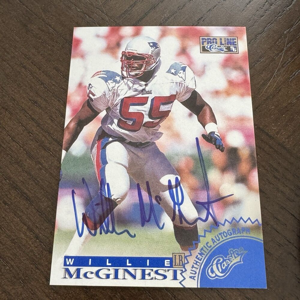 1996 Classic Pro Line Authentic Autograph Willie McGinist NM Auto